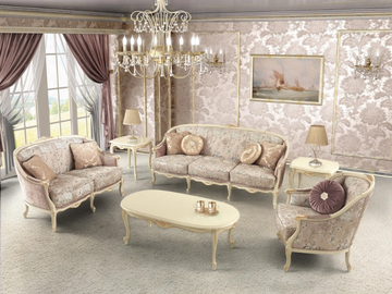 ROSE - Fabric armchair with armrests by Guerra Vanni - view 3